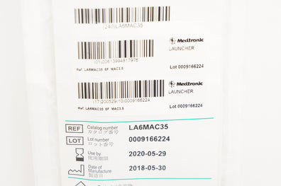 Medtronic LA6MAC35 Launcher Guiding Cath. 6F x 100cm x .071inch x .082inch (x)